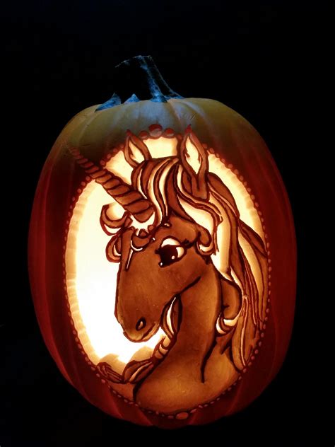 unicorn pumpkin carve